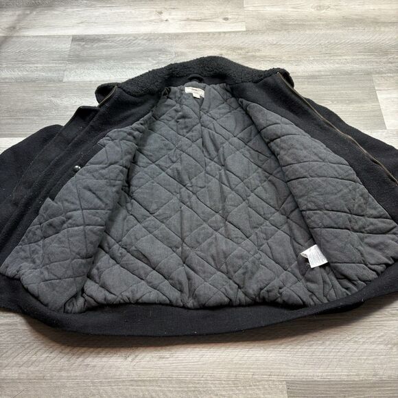 MENS WALLACE AND BARNES J CREW WOOL BOMBER COAT WOOL SIZE LARGE - Picture 3 of 8